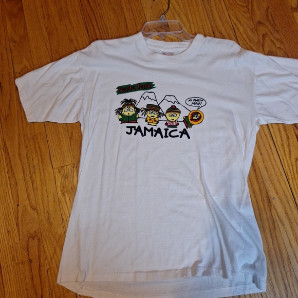 Vintage Genuine Rosta Park Jamaican White Graphic T-Shirt Adult X-Large - Picture 2 of 5